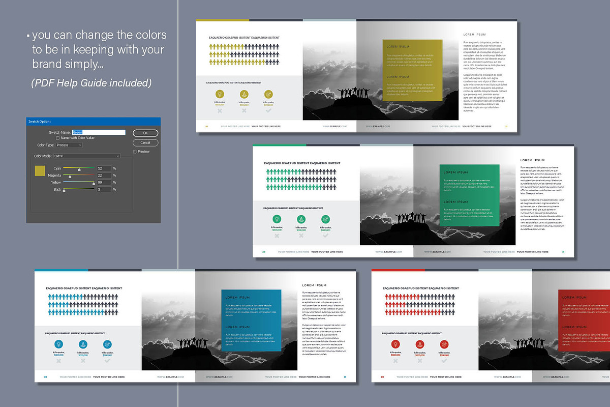 Business Brochure InDesign Template, a Brochure Template by R-studio (Photo 5 of 9)