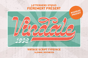 Vindale - Vintage Script Typeface