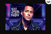 NEON ELECTRO Flyer Template, a Flyer Template by WG DESIGN (Thumbnail 3 of 4)