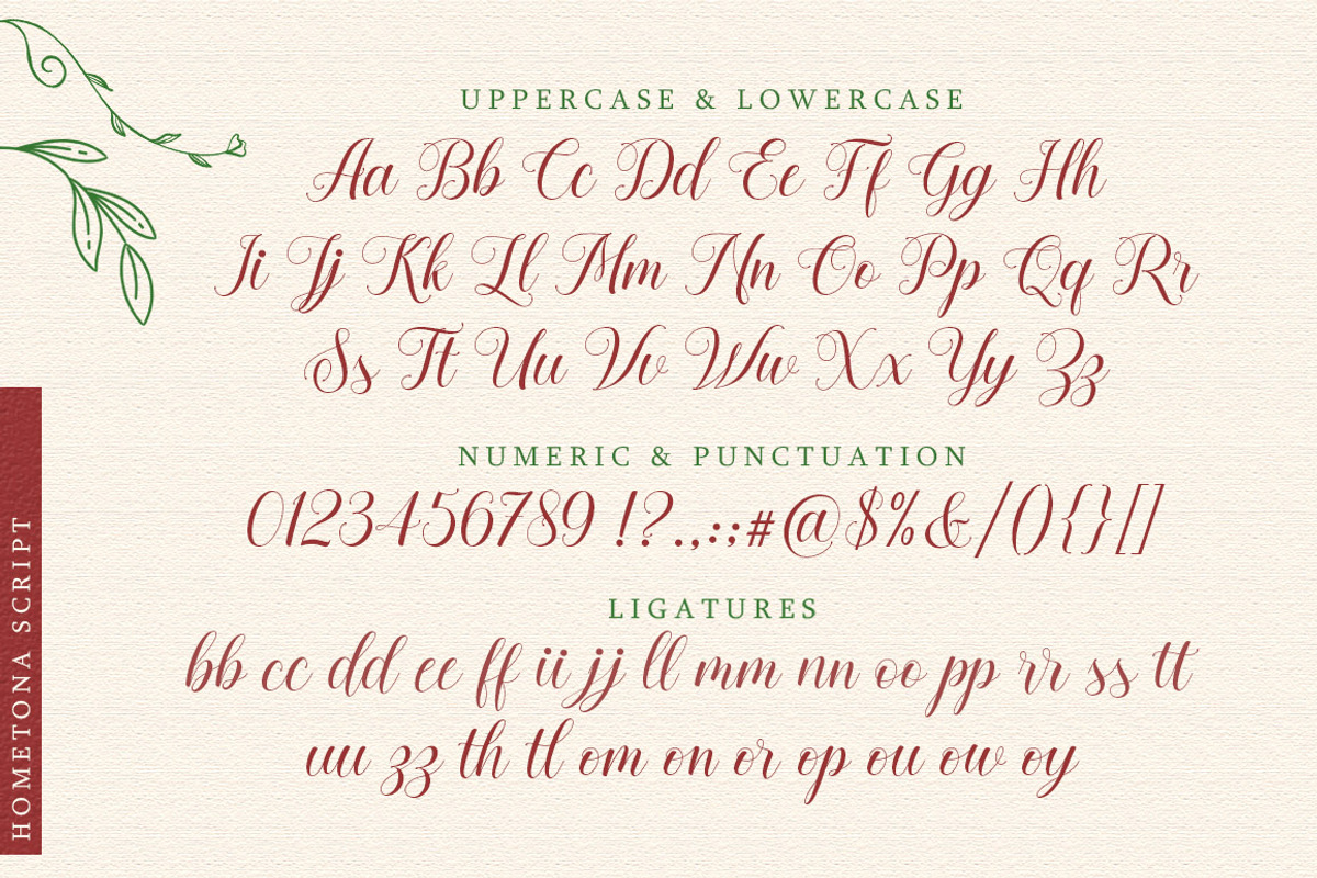 Hometona Script, a Script Font by Lettersams (Photo 10 of 10)