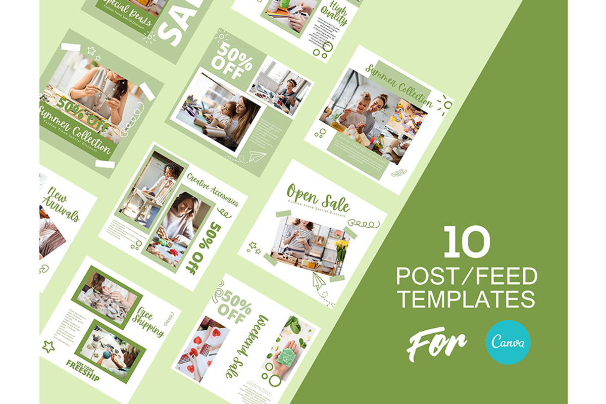 Instagram Post Template For Canva, a Social Media Template by DreamColor (Photo 2 of 5)