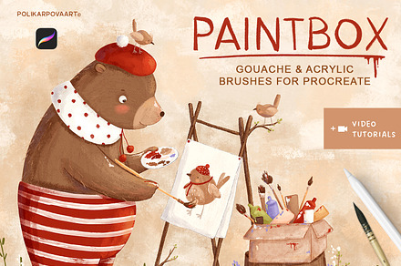 Paintbox - brushes Procreate, a Brush Add-On by polikarpovaart