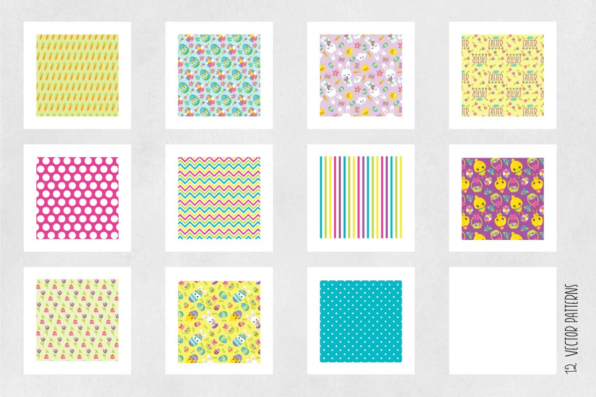 HAPPY EASTER Pattern collection, a Pattern Graphic by PrettyPatterns (Photo 5 of 5)