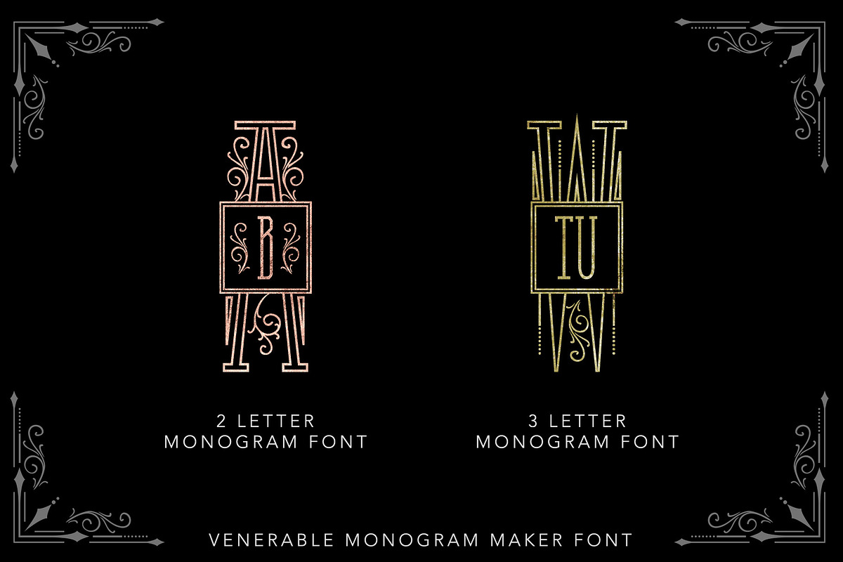 Venerable Monogram Maker Font preview 7