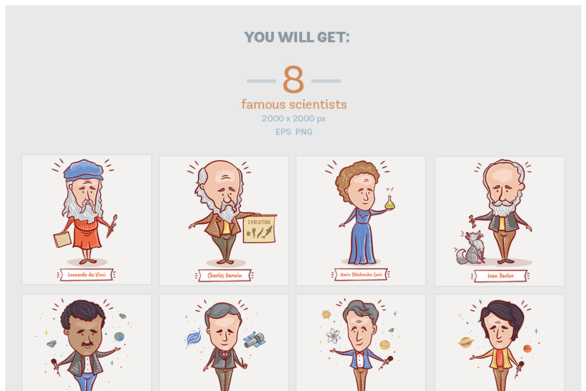 Famous scientists • Volume 2, an Education Illustration by Yeticrab (Photo 3 of 3)