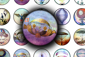 Collage Sheet - Voyage a la Lune, a Print Template by Kseniya-Omega
