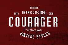 Courager Typeface (8 Fonts!)