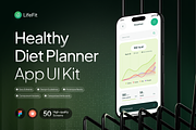 LifeFit - Diet Planner App UI Kit, an UI Kit Template by Rafiq | YDN (Thumbnail 1 of 6)