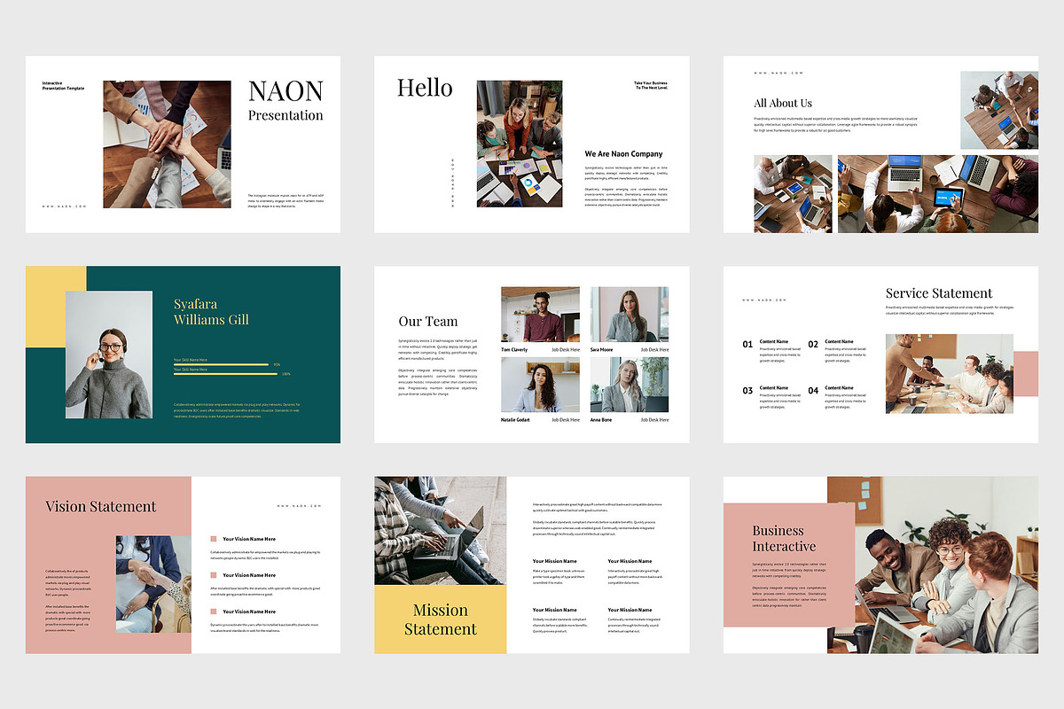 Naon : Interactive Agency Powerpoint, a Presentation Template by Punkl Camp (Photo 2 of 9)