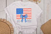 4th of July USA Flag Hand-drawn PNG, a Work Illustration by CraftArtStudio (Thumbnail 3 of 4)