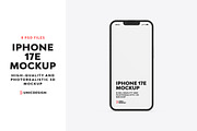 iPhone 17e Mockup, an iPhone Mockup by UnicDesign (Thumbnail 1 of 9)