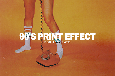 90s Print Effect, a Layer Style Add-On by Goodies.Buro