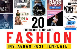 20 Fashion Instagram Post Templates
