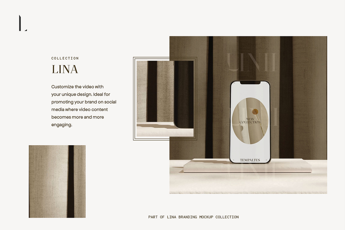 Lina Iphone Video Mockup, a Books & Magazine Mockup by LINII (Photo 2 of 4)