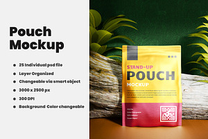 Doypack Pouch Mockup Set, a Packaging Mockup by samsulpassive