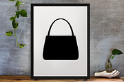 Handbag Silhouette SVG, an Object Illustration by newminddesign (Thumbnail 3 of 3)