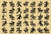 Western Cowboy and Cowgirl, an Illustration by Nocturnal Wolf (Thumbnail 14 of 16)