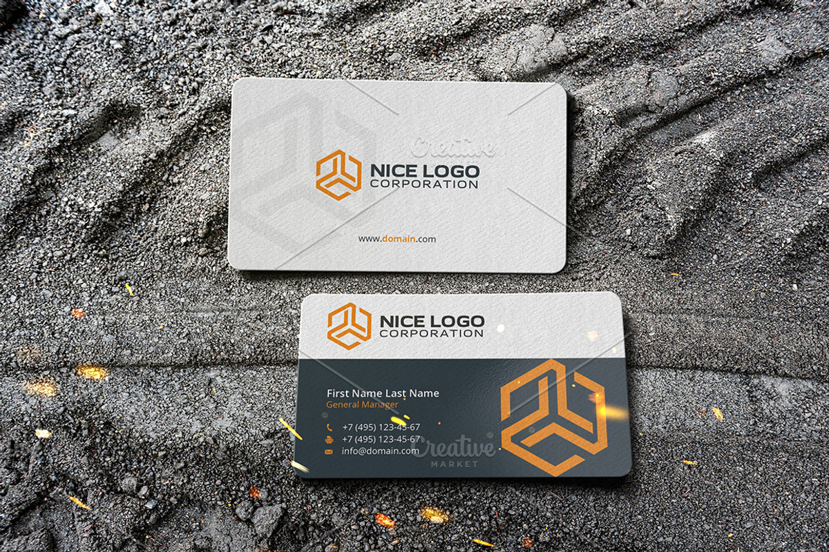 trio business card, a Business Card Template by Indigo Graphic Shop (Photo 2 of 4)