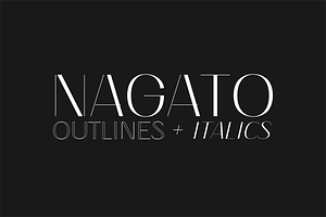 Nagato Display Font Family