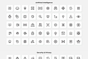 1500 Outline Icons Canva Bundle, an Outline Icon by Abert (Thumbnail 14 of 15)