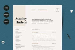 Modern Resume CV Template Design