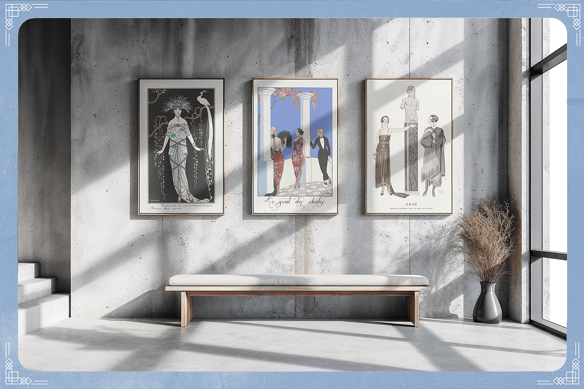 Vintage 1920s Fashion Posters Bundle, a Person Illustration by Golden Vision Studio (Photo 2 of 10)