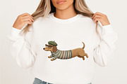 Dachshund Embroidery Design, an Illustration by designcity5 (Thumbnail 2 of 4)