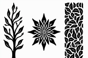 Decorative Tree Floral Tile Set, a Decorative Illustration by Artivon (Thumbnail 4 of 5)