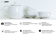 Ceramic Teapot Teacups Mockup, a Cups & Container Mockup by Pret-a-Mockup (Thumbnail 2 of 9)