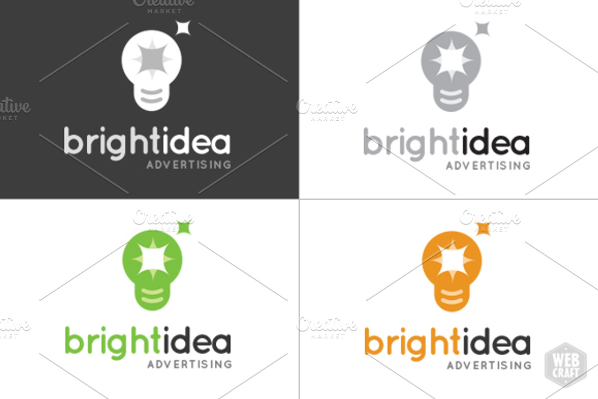 Bright Idea Logo Template, a Branding & Logo Template by WebCraft (Photo 3 of 4)