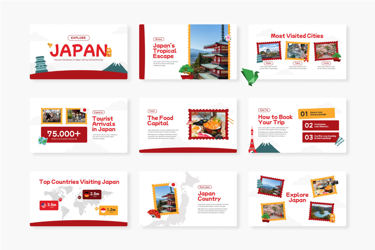 Explore Japan Google Slides, a Presentation Template by Loin Studio (Photo 4 of 4)