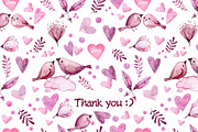 Watercolor Valentine's Day, a Decorative Illustration by Ksenia Markevych (Thumbnail 8 of 8)