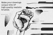 Drawing & Pencil Procreate Brushes, a Brush Add-On by BrushArchive (Thumbnail 2 of 7)