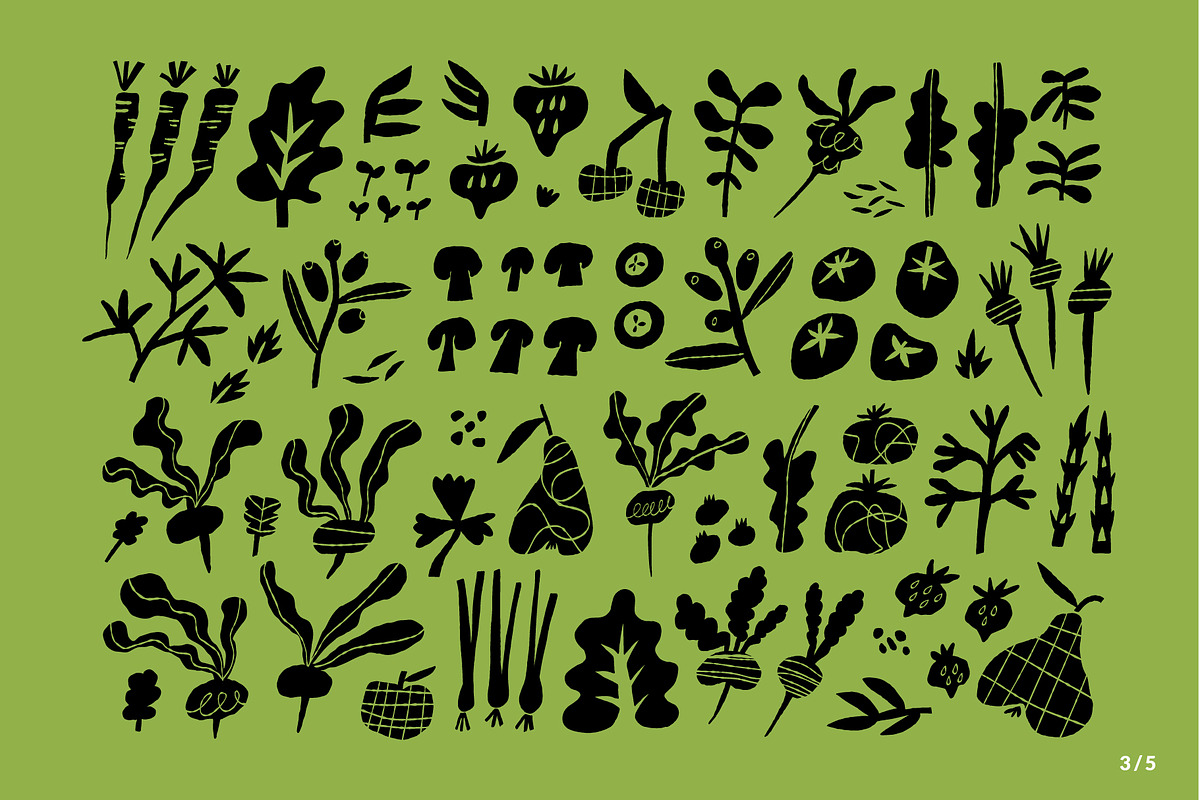 FARMERS MARKET | HAND DRAWN SHAPES, a Food Illustration by Favete Art (Photo 5 of 23)