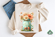 Watercolor Spring Mason Jar Clipart, an Illustration by Craft Nest (Thumbnail 10 of 12)