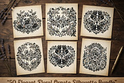 50 Elegant Floral Ornate Silhouette, a Decorative Illustration by Amazin_art (Thumbnail 1 of 30)