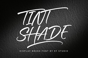 Tint Shade - Display Brush Font