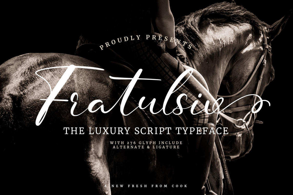 Fratulsiv - Luxury Script Font, a Script Font by Dhabee (Photo 1 of 15)
