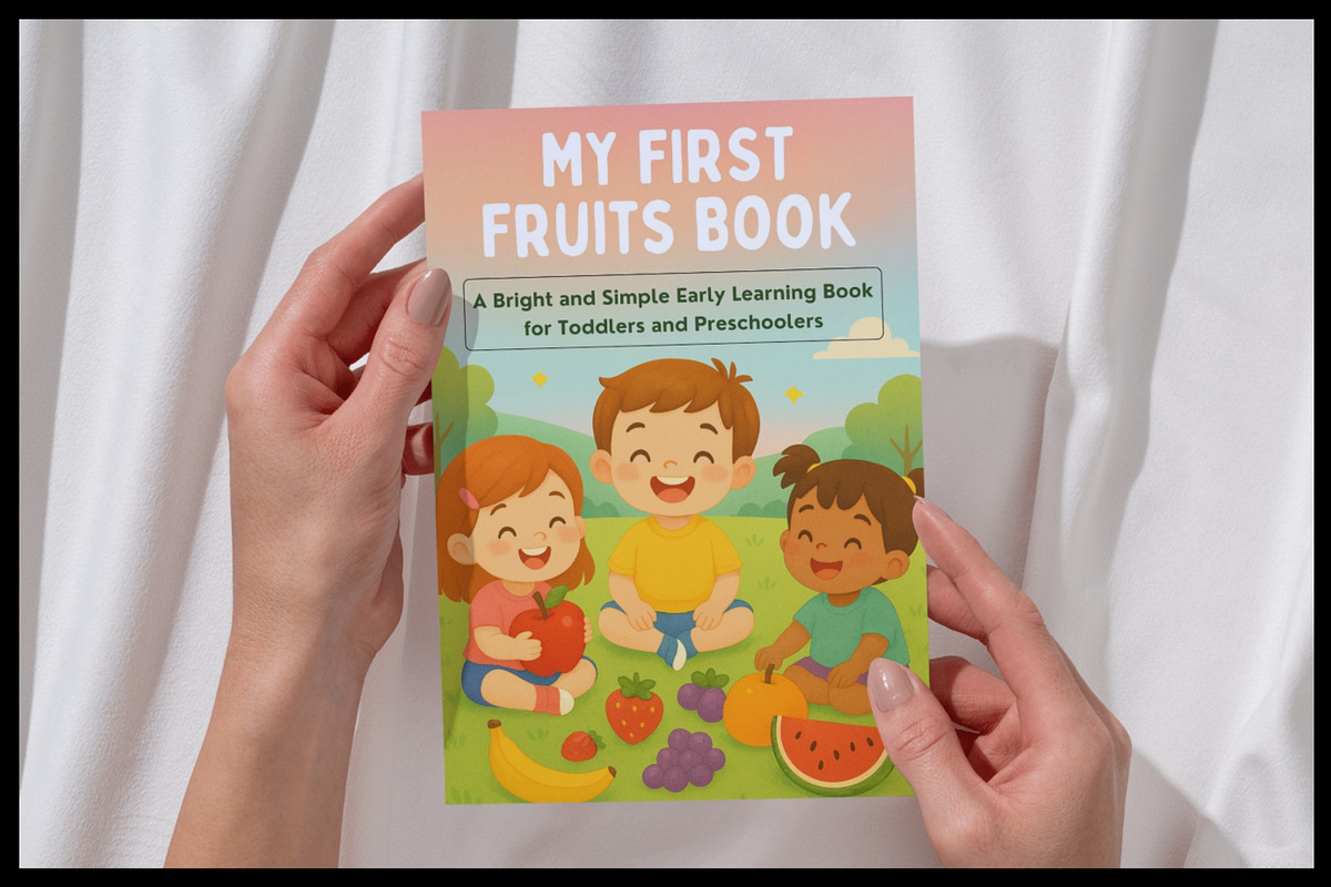 My First Fruits Book for Kids, a Stationery Template by Designmela01 (Photo 7 of 8)