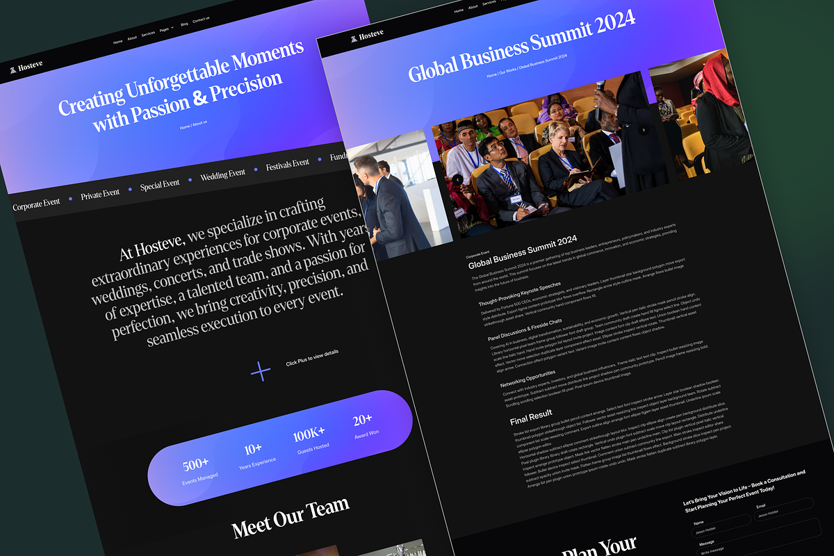 Hosteve - Event Website Template, a HTML Template by TNCFlow (Photo 5 of 5)
