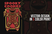 Spooky Cookie Christmas Illustration, a Decorative Illustration by badsyxn (Thumbnail 2 of 5)