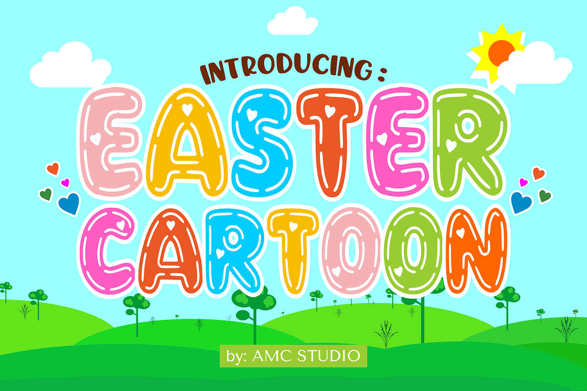 Easter Cartoon - Kids Font Types, a Font by KiddoGlyphs Studio (Photo 1 of 3)