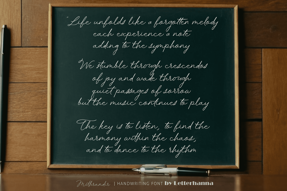 Mithrandir Font, a Handwritten Font by Letterhanna Studio (Photo 7 of 21)