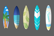 Vector surfing boards and background, a Seasonal Illustration by GreenStockPhotos (Thumbnail 2 of 7)