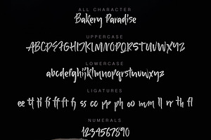 Bakery Paradise Handwritten Font