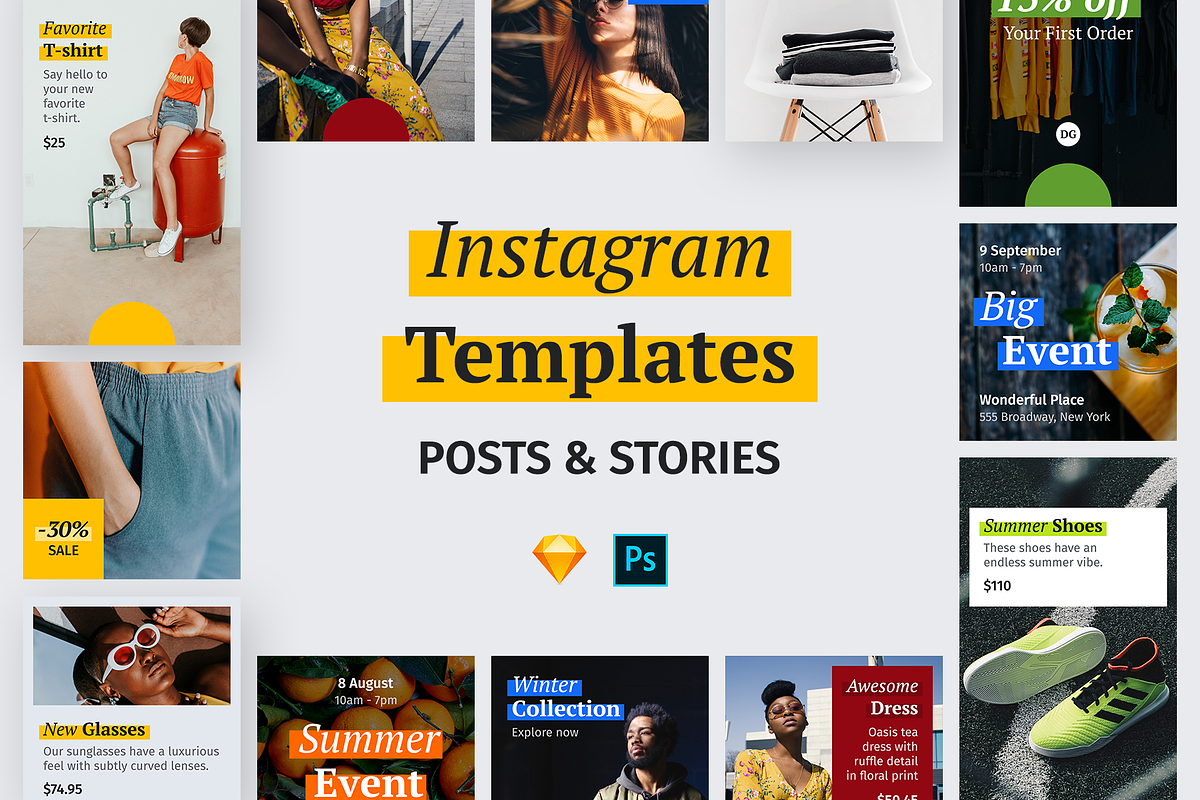 Instagram Templates, a Social Media Template by 123done (Photo 1 of 4)