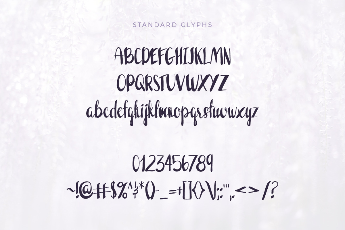 Wisteria Handwritten Font preview 2