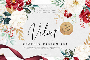 Watercolor Graphic Set-Velvet