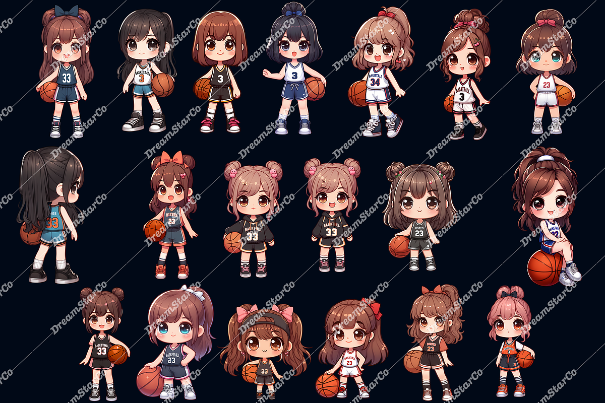 basketball girl,basketball png, an Object Graphic by DreamerStarCo (Photo 6 of 10)