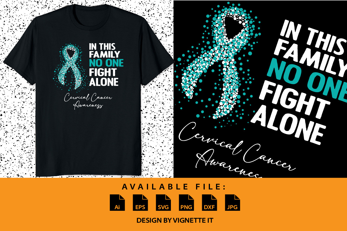 Cervical cancer awareness shirt, a Healthcare Illustration by Vignette.IT